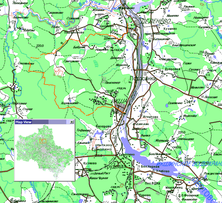 Икша дмитров карта